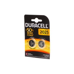 Pile CR2025 Duracell 2 pièces - Batterie Lithium 3V