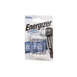Piles AAA Lithium Energizer 4pcs - Longue durée