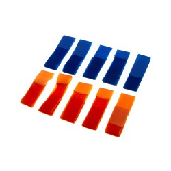 Patches Airsoft Team Patch Set Blue Orange 10 pcs