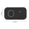 Patch Airsoft Groupe Sanguin O+ JTG Rubber | Accessoire