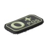Patch Airsoft Groupe Sanguin O+ JTG Rubber | Accessoire