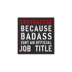 Patch Contractor Rubber JTG - Airsoft tactical