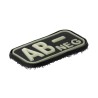 Patch Bloodtype AB Neg JTG | Patch Tactique Caoutchouc