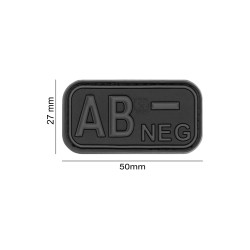 Patch Bloodtype AB Neg JTG | Patch Tactique Caoutchouc