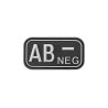 Patch Bloodtype AB Neg JTG | Patch Tactique Caoutchouc