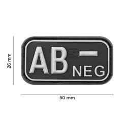 Patch Bloodtype AB Neg JTG | Patch Tactique Caoutchouc