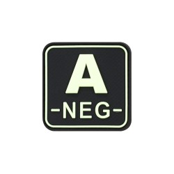 Patch Airsoft Groupe Sanguin A Négatif JTG | Carré