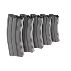 Magazine M4 Midcap 125rds G&G 5pcs - Accessoire Airsoft