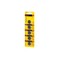 Piles CR2025 Kodak 5pcs - Batterie lithium haute