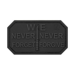 Patch Never Forget JTG airsoft caoutchouc - Accessoire