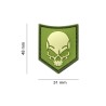 Patch SOF Skull Rubber JTG | Écusson Tactique